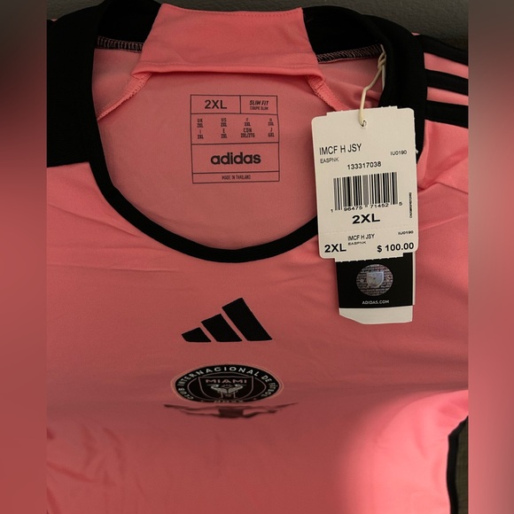 Adidas Authentic Inter Miami CF Pink Soccer IU0190 2024 Jersey Men’s Sz: XXL - Picture 5 of 8